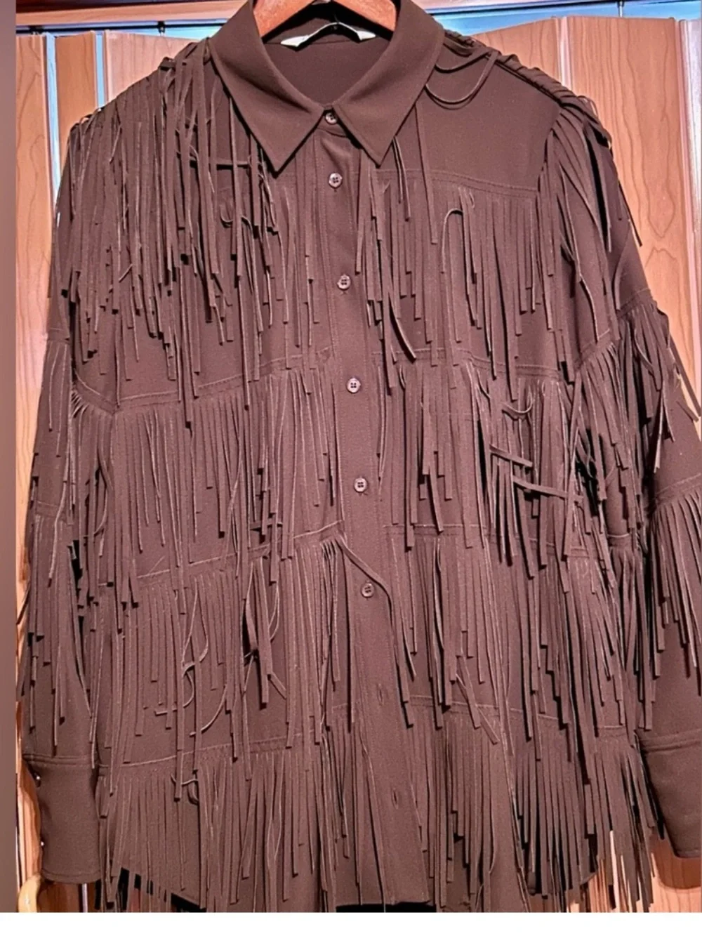 NWT ZARA BOHO FRINGE JACKET - Picture 7 of 9